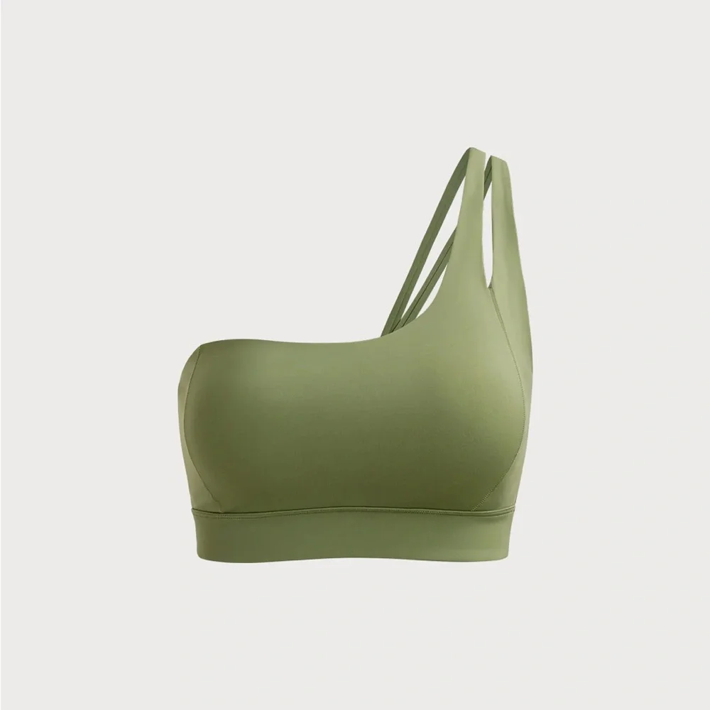 Berlook Activewear Green Ruched Cutout Sports Bra - Picture 5 of 9